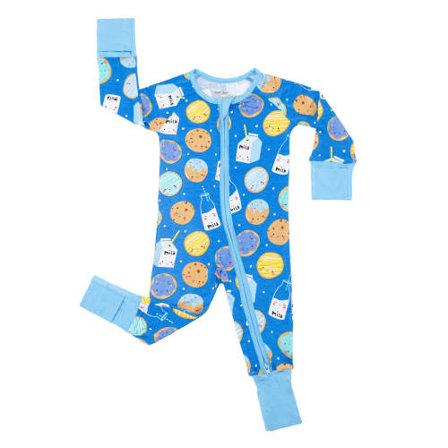 Blue Cookies & Milk Zippy - Little Sleepies