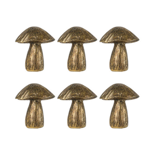 Mike & Melissa 6 Piece Oversized Decorative Mushroom Novelty Knob Multipack & Reviews | Wayfair