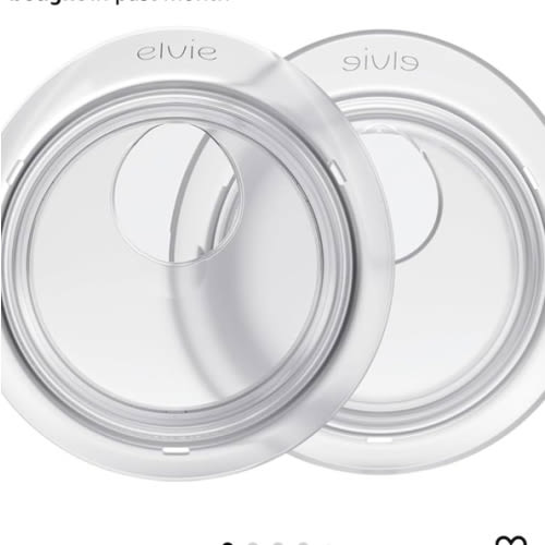 Elvie Catch Milk Collection Shells | Set of Two Discreet Leak-Protection Silicone Cups, Reuse Your Milk| Reusable Breast Shells Collect Up to 1oz | No More Wasted Milk or wasteful Breast Pads