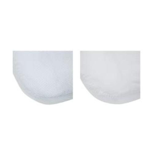 2 Pack Cotton Fitted Bassinet Sheets - White and Stripe