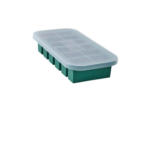Half cup Silicone Food Freezer Trays - Souper Cubes® color: kale
