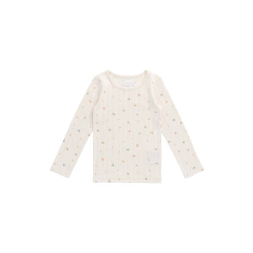 Organic Cotton Pointelle Long Sleeve Top - Sweet Magnolia Simple – Jamie Kay USA