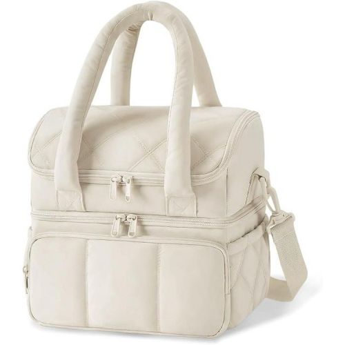 Lunch Bag , Wide Opening Insulated Womens Lunch Bag for Work, Leakproof Waterproof Large Leakproof Cooler Bag,with Adjustable Shoulder Strap