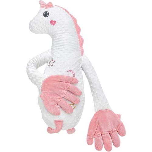 RSN Companion Plush Toy, Cute Animal Plush Stuffed Comforting Pillow, Portable Dinosaur Unicorn Figure Dolls for Home and Travel (Unicorn, OneSize)