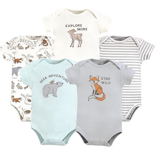 Touched by Nature Unisex Baby Organic Cotton Bodysuits