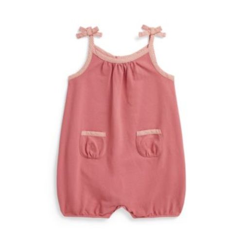 Baby Girls' Gingham Stretch Mesh Bubble Shortall