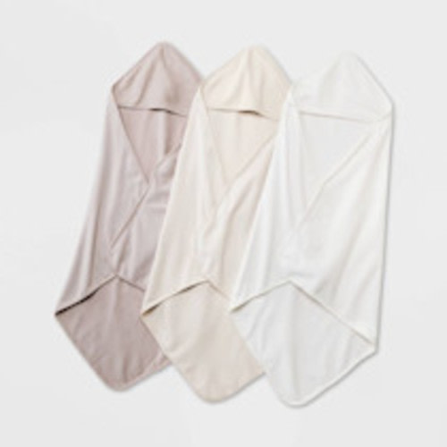 Cloud Island Baby 3pk Muslin Hooded Towel