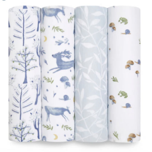 aden + anais | Outdoors Organic Muslin Swaddle Blanket 4pk