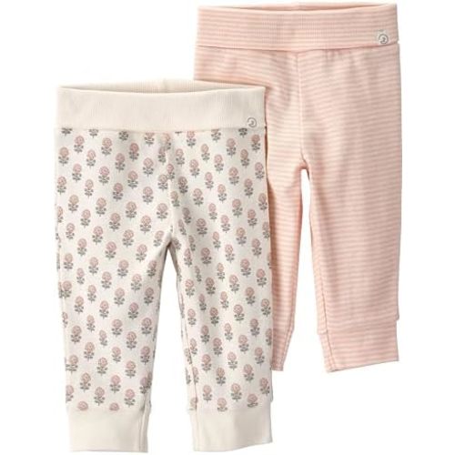 Little Planet by Carter's Unisex-Baby 2-Pack Joggers Made with Organic Cotton