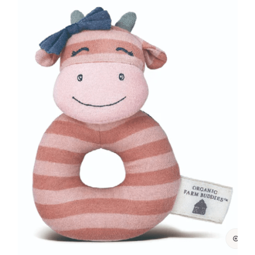 Miss Moo - Teething Rattle
