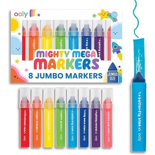 Ooly Mighty Mega Triangle Tip Markers for Toddlers