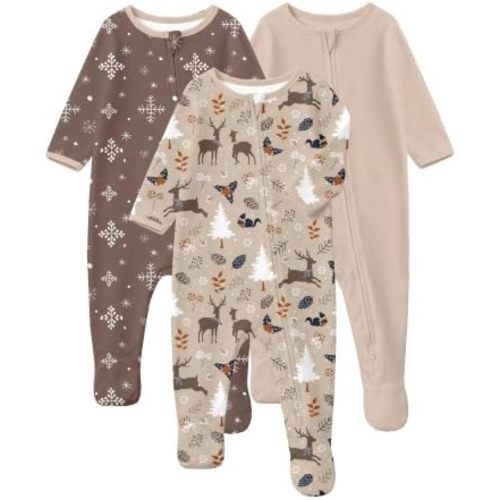 Yoofoss Baby Pajamas 100% Organic Cotton Newborn Sleepers Boy Girl Clothes