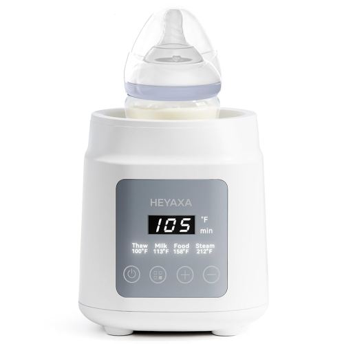 Bottle Warmer with Even Heating to Prevent Nutrient Loss from Fast Heating, Baby Bottle Warmer for Breastmilk & Formula, Accurate Temp Control, Defrost, Keep Warm, Heat Baby Food (White)