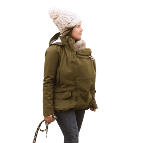 Mamalila Cosy Allrounder Softshell Babywearing Jacket Khaki