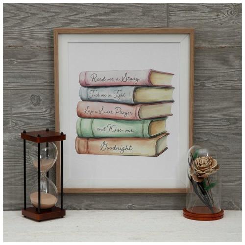 Read Me A Story Stacked Books Wood Wall Decor
