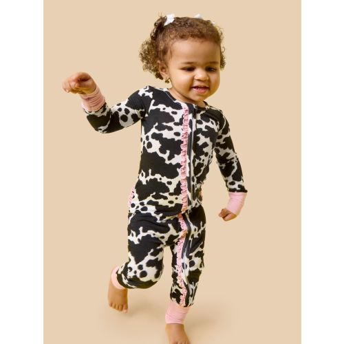 Convertible Ruffle One Piece Pajama, Bamboo Viscose