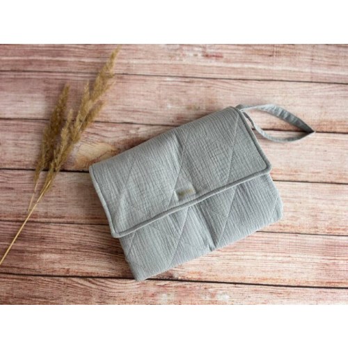 Organic Cotton Portable Changing Pad: Waterproof Travel Nappy Mat