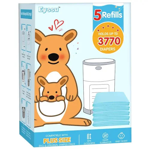 Diaper Pail Refill Bags Compatible with Dekor Eko Plus Diaper Pail