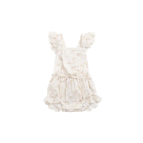 Organic Cotton Muslin Luciana Playsuit - Emelia Pink – Jamie Kay USA