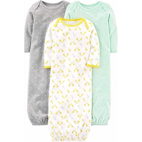 Baby 3-Pack Cotton Sleeper Gown