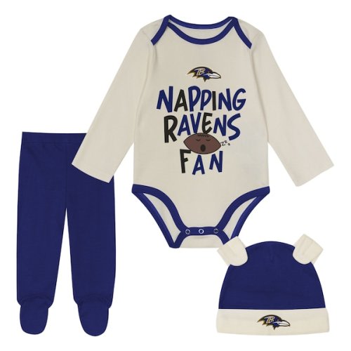 Infant  Baltimore Ravens Outerstuff Little Champ Three-Piece Set