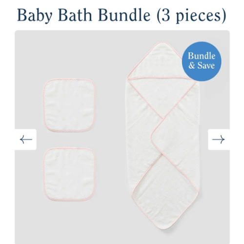 Baby Bath Bundle | Weezie Towels | Pink Gingham