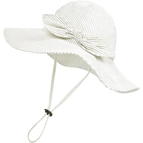 Toddler Kids Baby Girl Sun Hat Floppy Cotton Summer Hat 50+ SPF Protective