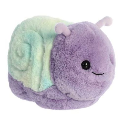 Aurora Medium Emily Snail Spudsters Adorable Stuffed Animal Purple 10.5"