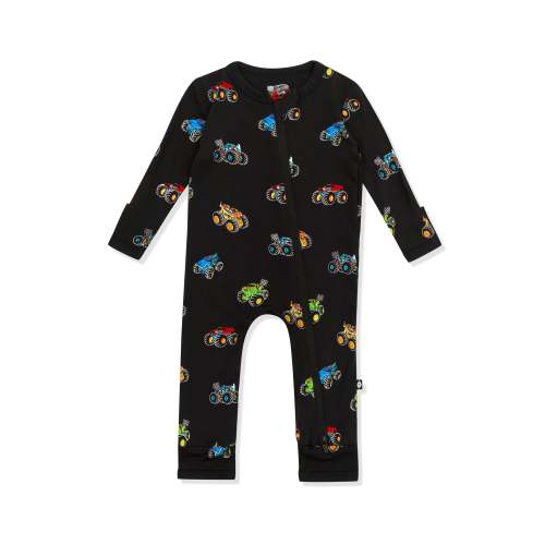 Zippered Romper in Monster Truck