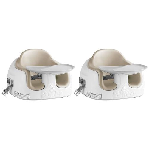 Bumbo 3-in-1 Multi-Seat for 6 to 36 Months, Travel Baby and Infant Feeding & Play Floor Seat, Portable Booster High Chair with Dining and Activity Tray, Taupe