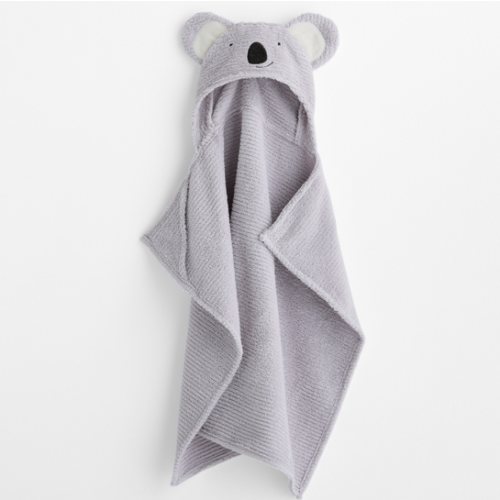 Koala 100% Organic Cotton Hooded Baby Towel