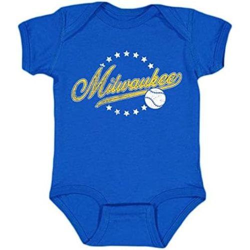 Retro Vintage Style Kid's Bodysuit for Baseball Fans
