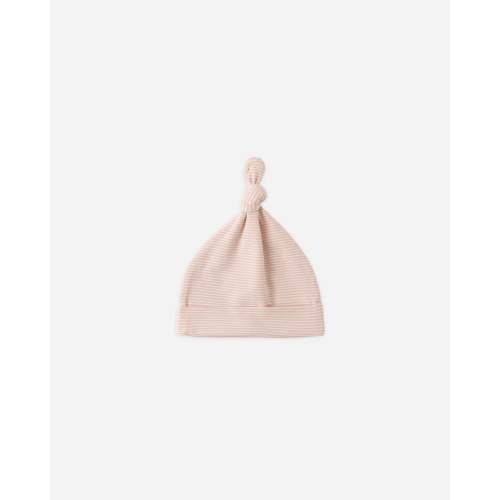 Knotted Baby Hat - Melon Micro Stripe