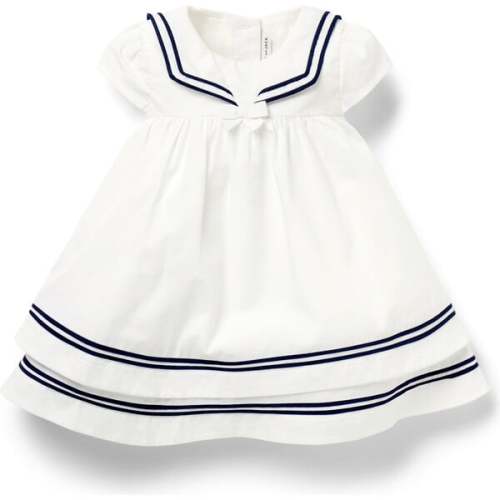 The Sailor Baby Dress, White - Janie and Jack | Maisonette