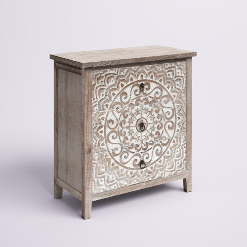 Mistana™ Colm 3 Drawer Accent Chest & Reviews | Wayfair