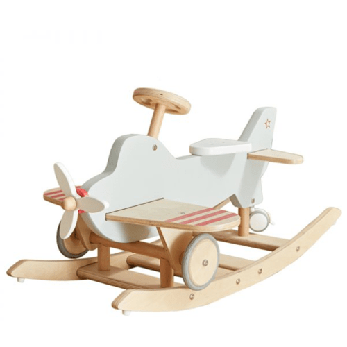 Wood Airplane rocker & ride-on by Wonder and Wise