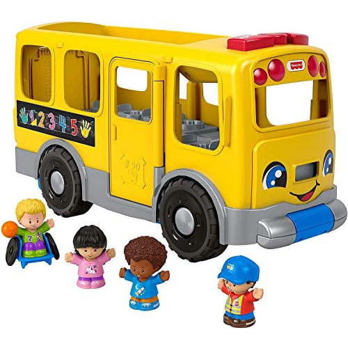 Fisher-Price, Little People Big Yellow School Bus, Multicolor