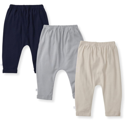Burt's Bees Baby Unisex Knit Jogger Pants, 3-Pack Baby Sweatpants, 100% Organic Cotton Infant Bottoms
