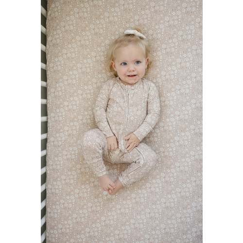 Dainty Ditsy Bamboo Zippy Romper | Little Joy Co.