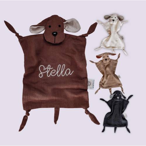 Personalized Animal Lovey, Baby Shower Gift, Baby Blanket, Dog Lovey, Personalized Blanket, Security Blanket, New Baby gift