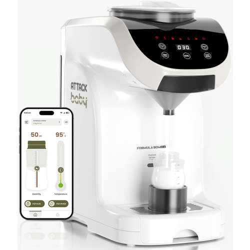 Attack Baby Formula Dispenser WiFi Formula Maker Accurate Dispensing Baby Bottle Warmer