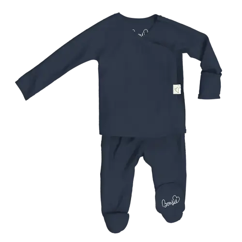 Footie - Midnight Blue – Bonsie Skin to Skin Babywear, Newborn