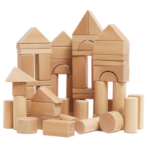 Natural Wood Building Blocks