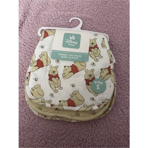 Disney Baby Winnie the Pooh Bibs - White, Red, Yellow