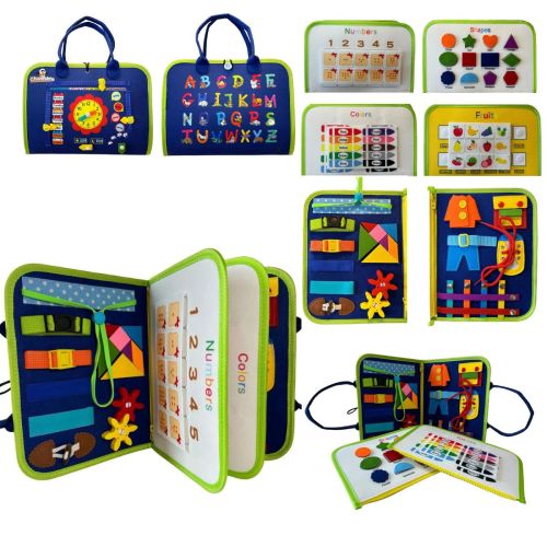 Channie’s Busy Quiet Book For Hands On Learning for Beginning Learners - Channies