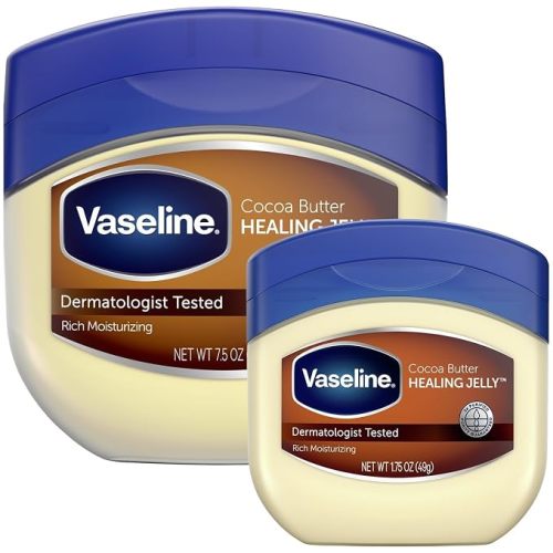 Vaseline Cocoa Butter Healing Jelly, Skin Protectant, 2-Size Variety Bundle
