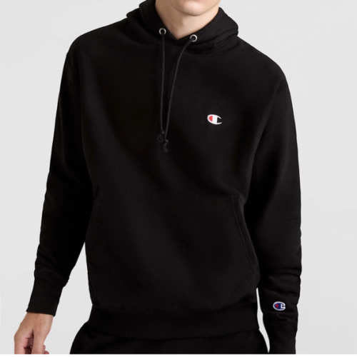 Reverse Weave Hoodie, C Logo black