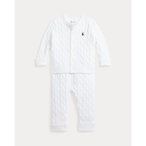 Cable-Knit Cotton Cardigan & Pant for Baby Boys | Ralph Lauren