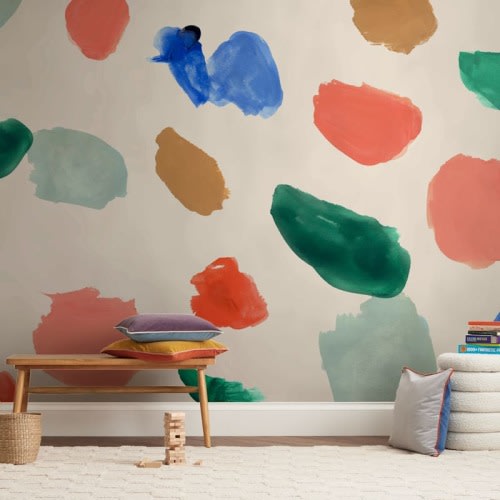 A Painter's Reverie Children's Wall Mural by Nicole Cicak