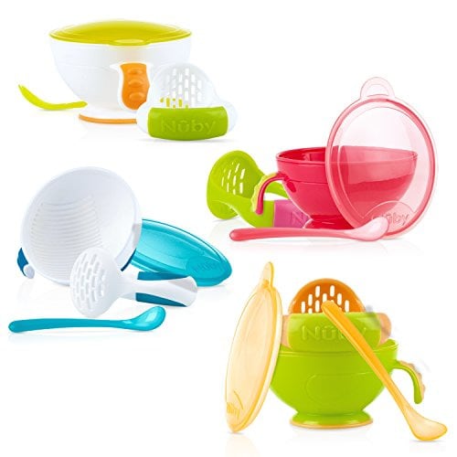 Nuby Garden Fresh Mash 'N' Feed 4 Piece Baby Preparation & Feeding System